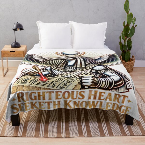 Item preview, Thoth Egyptian God of Wisdom – Righteous Heart Seeketh Knowledge designed and sold by HoodiePlanet.