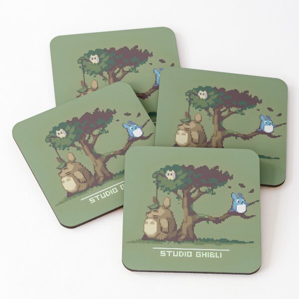 Item preview, Cute picxel art chill'n [[s'totoros's]] on -%[ghiblis]%- tree aways designed and sold by Sazqonexshop.