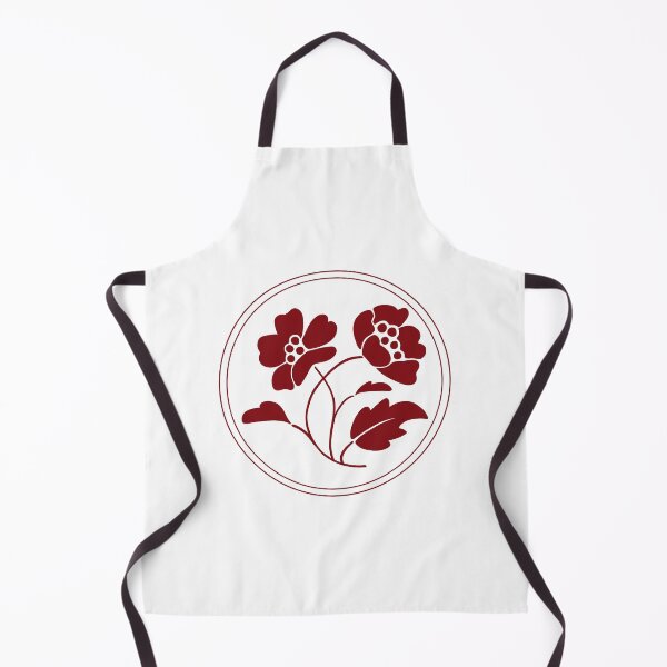 Item preview, Vintage Red Botanical Floral Motif in Round Frame - 10 designed and sold by ivyysophia.