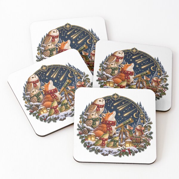 Item preview, Winter Stargazing Woodland Society designed and sold by TrinovaCreates.