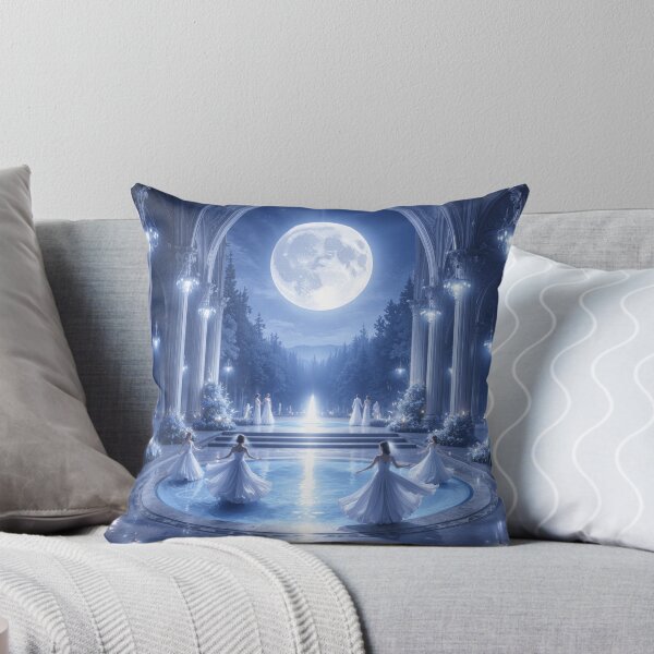 Item preview, Moonlit Fantasy Palace Under Full Moon designed and sold by CozyLittleShop.