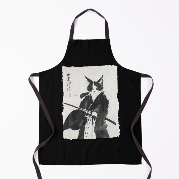 Item preview, Samurai Cat Vintage Ukiyo-E Warrior Art Graphic Cat Art designed and sold by PAROSSA.