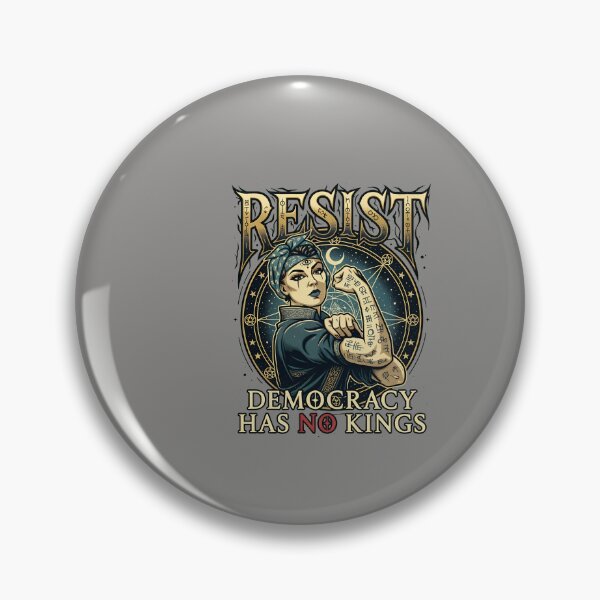Item preview, RESIST Democracy Has No Kings Rosie-71 designed and sold by SherrieJWoods.