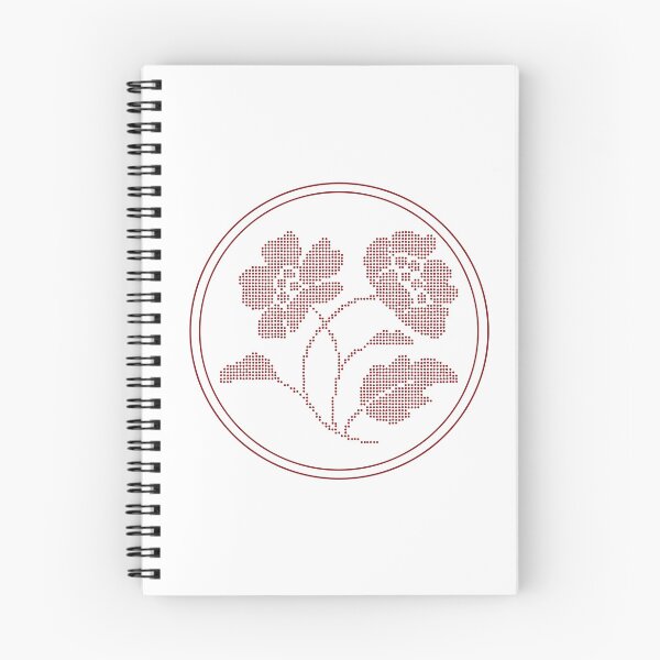 Item preview, Vintage Red Botanical Floral Motif in Round Frame - 12 designed and sold by ivyysophia.