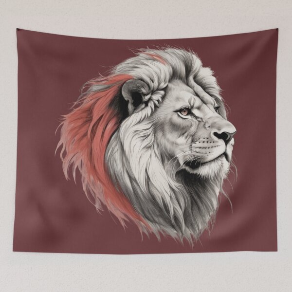 Item preview, Majestic Leo Lion Head. Zodiac Sign Art designed and sold by Yelter.