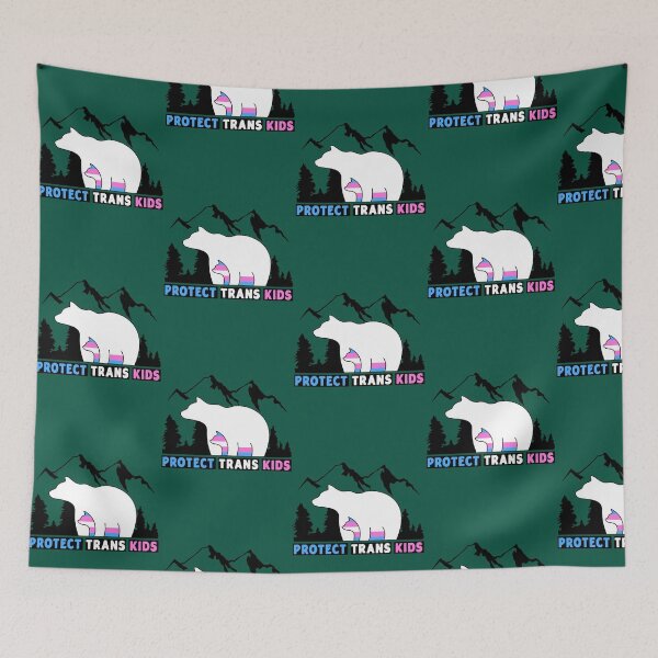 Item preview, Transgender Pride Protect Trans Kids Bear Mom LGBT month designed and sold by MeksApparell.