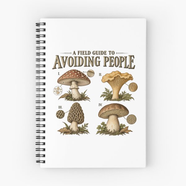 Item preview, Mushroom Foraging Sticker - Field Guide to Avoiding People designed and sold by TeeVex.