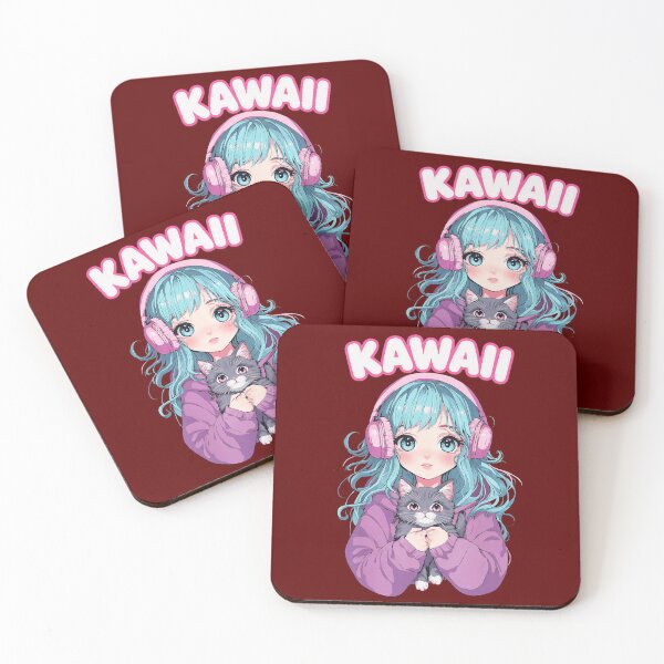 Item preview, Kawaii Gamer Girl With Headphones Pastel designed and sold by moodybrenna.