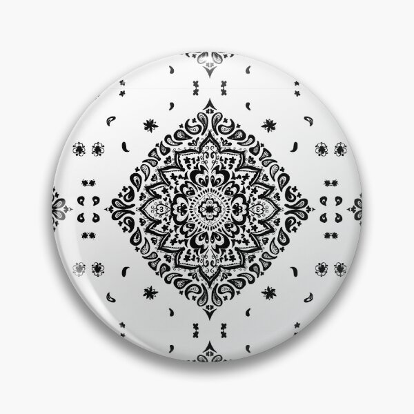 Item preview, Delicate floral pattern in black and white designed and sold by Quiet Waters Design.