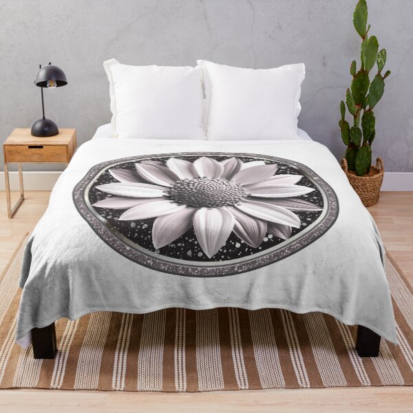 Item preview, Elegant Silver Dahlia Sparkle Floral Mandala designed and sold by MinimalAurashop.