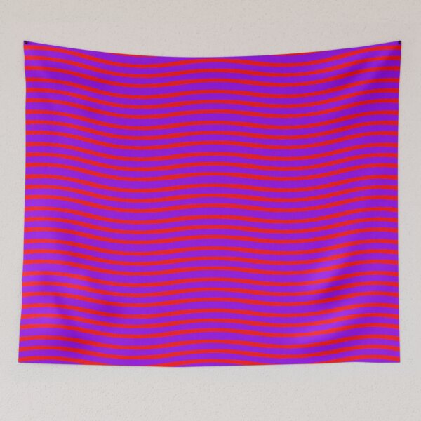 Item preview, Wavy Red Purple Lines Pattern designed and sold by ArtbyDebbieC.