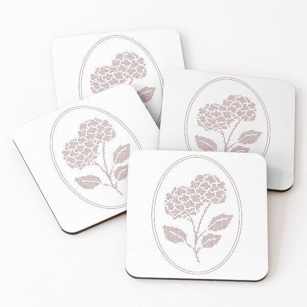 Item preview, Vintage Red Botanical Floral Motif in Oval Frame - 20 designed and sold by ivyysophia.