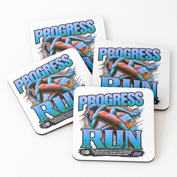 Item preview, Progress Run – Never Stop Moving | Motivational Running Design designed and sold by CreativeSoulStudio.