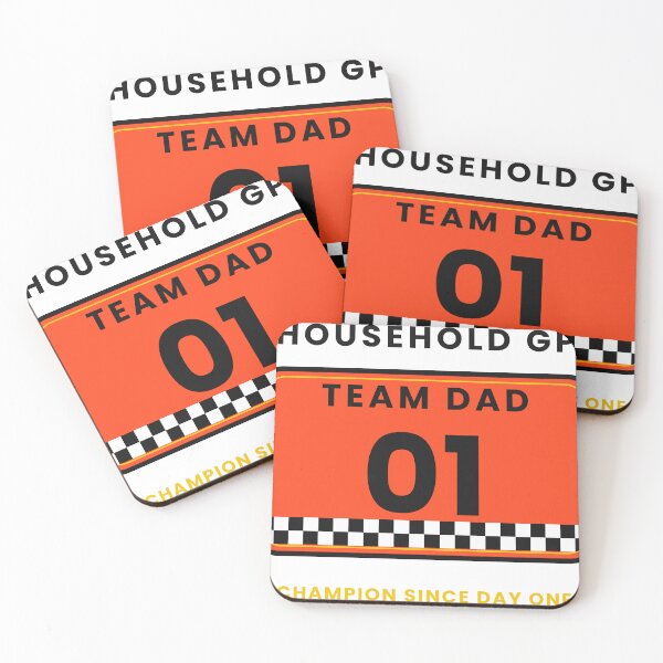 Item preview, Team Dad 01 - Racing Number Plate Biker Father Gift designed and sold by MAC Studio Wear.
