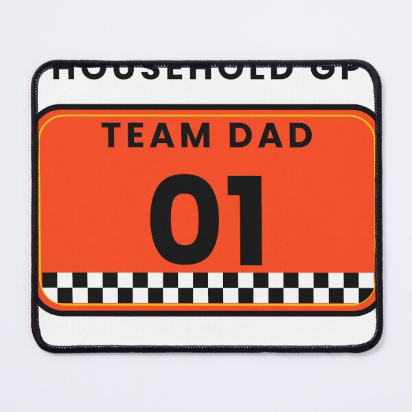 Item preview, Team Dad 01 - Racing Number Plate Biker Father Gift designed and sold by MAC Studio Wear.
