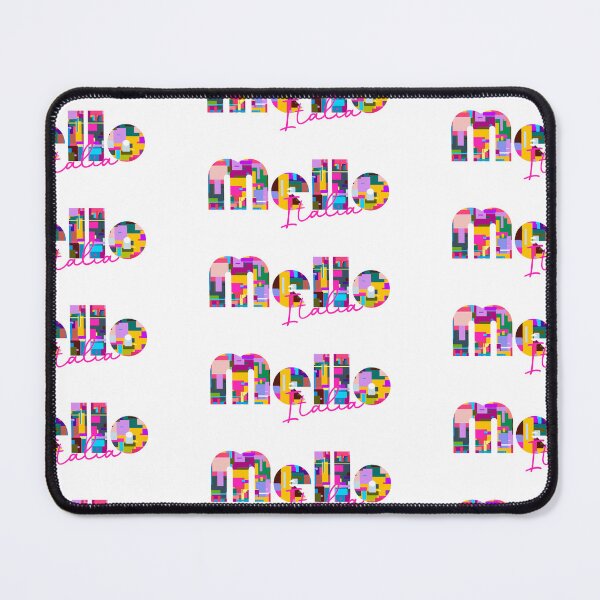 Item preview, Mello, Sondrio, Italy, Italia, colorful typography design for travellers designed and sold by Wanderful-roads.