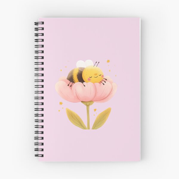 Item preview, Dream Big – Sleepy Kawaii Bumblebee on Flower designed and sold by MushArtist.