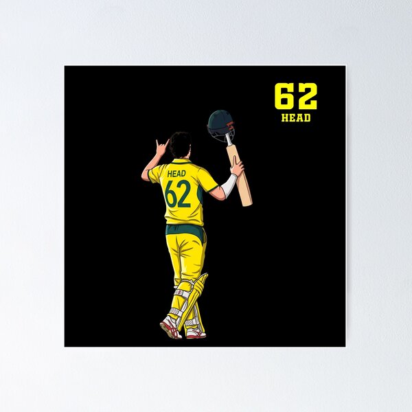 Item preview, Travis Head - Batsman - T20 - Cricket Player designed and sold by GlimTig.