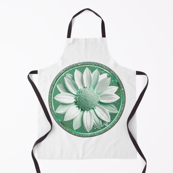 Item preview, Emerald Green Dahlia Sparkle Mint Floral Mandala designed and sold by MinimalAurashop.
