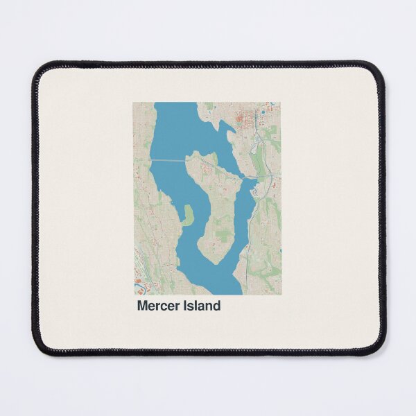 Item preview, Mercer Island Minimalistic Map Art designed and sold by MapsNerd.