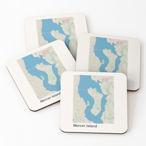 Item preview, Mercer Island Minimalistic Map Art designed and sold by MapsNerd.