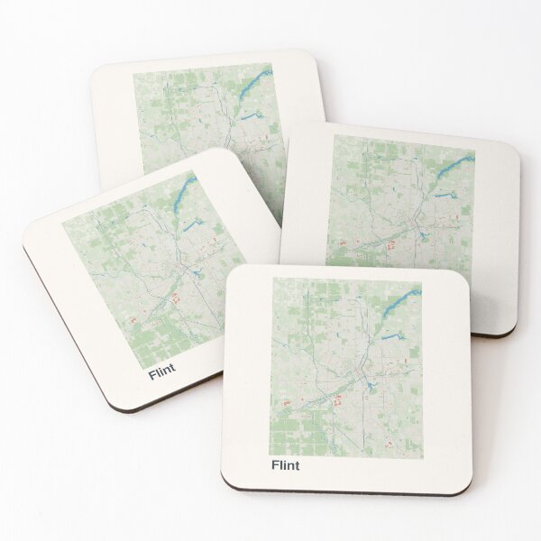 Item preview, Flint Minimalistic Map Art designed and sold by MapsNerd.