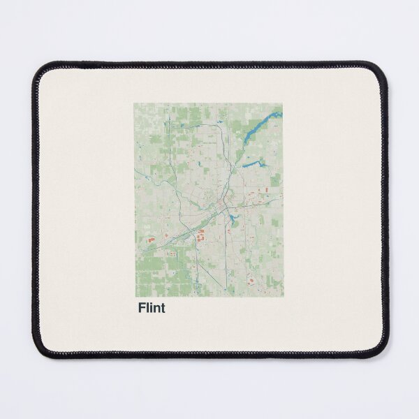 Item preview, Flint Minimalistic Map Art designed and sold by MapsNerd.