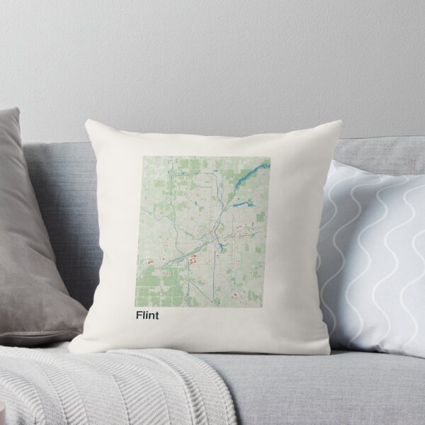 Item preview, Flint Minimalistic Map Art designed and sold by MapsNerd.