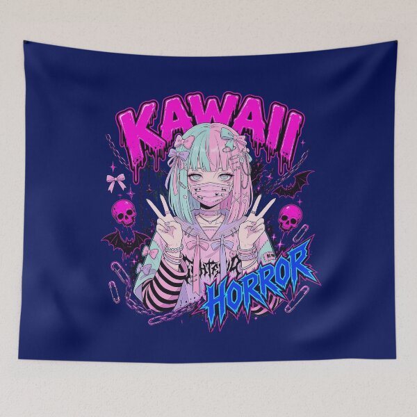 Item preview, Harajuku Pastel Goth Girl Glitch Art designed and sold by dariagonzale.