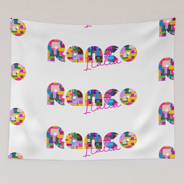 Item preview, Ranco, Varese, Italy, Italia, colorful typography design for travellers designed and sold by Wanderful-roads.