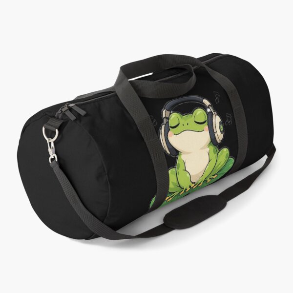 Item preview, Chill Lo-Fi Frog With Headphones Music Vibe designed and sold by ValhallaHub.