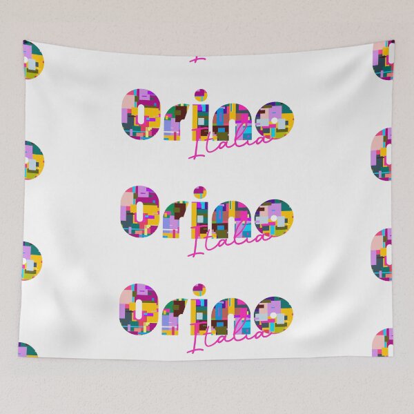 Item preview, Orino, Varese, Italy, Italia, colorful typography design for travellers designed and sold by Wanderful-roads.