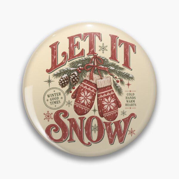 Item preview, Title Let It Snow – Vintage Nordic Christmas Mittens designed and sold by NookMerch97 .