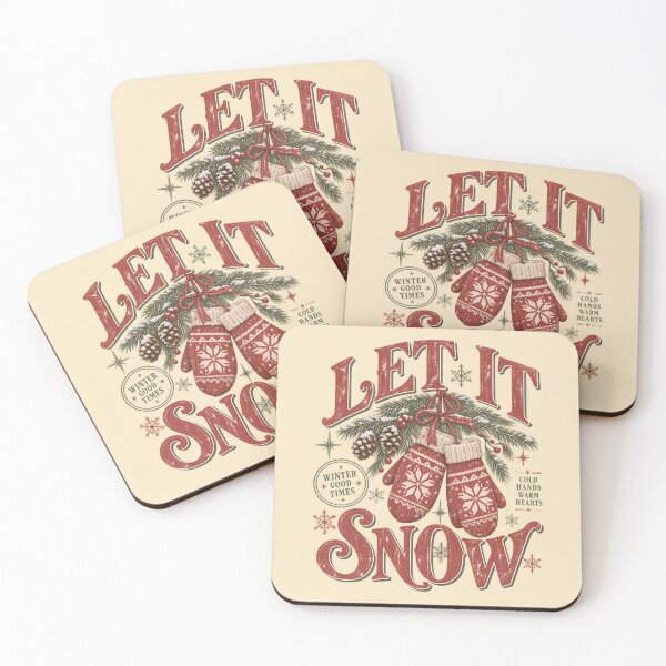 Item preview, Title Let It Snow – Vintage Nordic Christmas Mittens designed and sold by NookMerch97 .