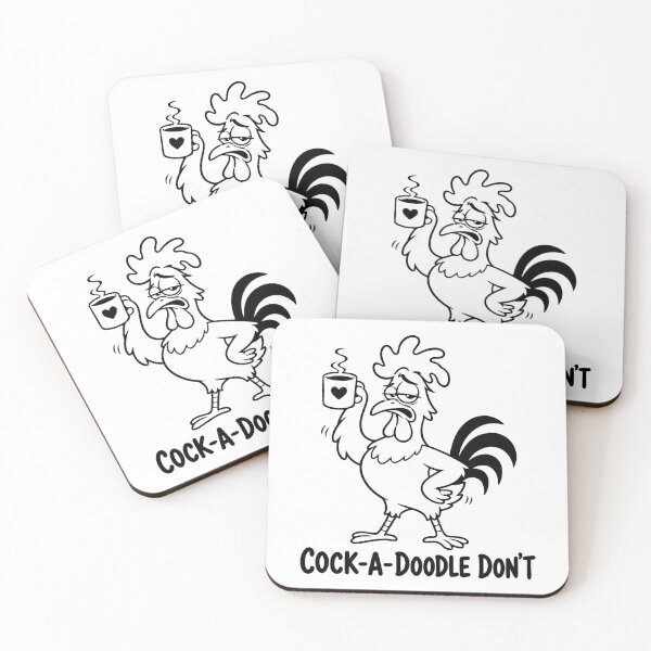Item preview, Cock-a-Doodle Don't – Funny Sleepy Rooster Coffee Design designed and sold by Sed94.