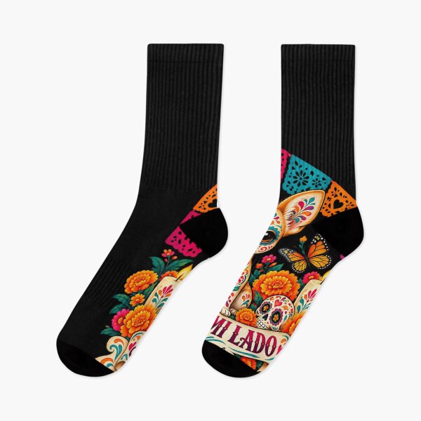 Item preview, Day of the Dead Chihuahua with Marigolds designed and sold by StanaLuis.