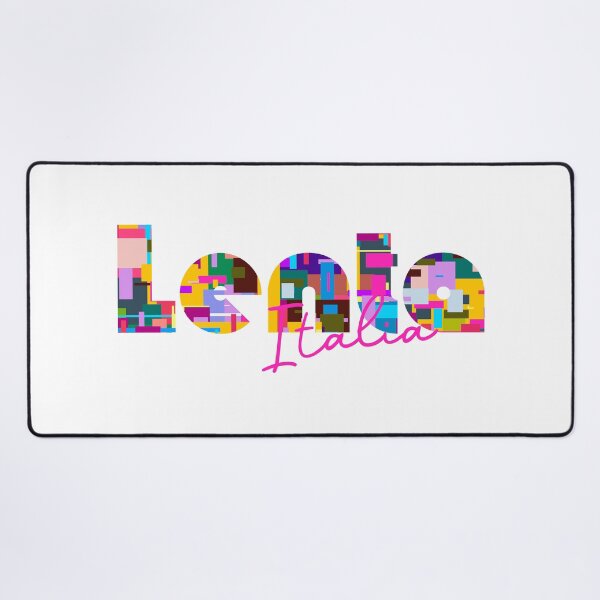 Item preview, Lenta, Vercelli, Italy, Italia, colorful typography design for travellers designed and sold by Wanderful-roads.