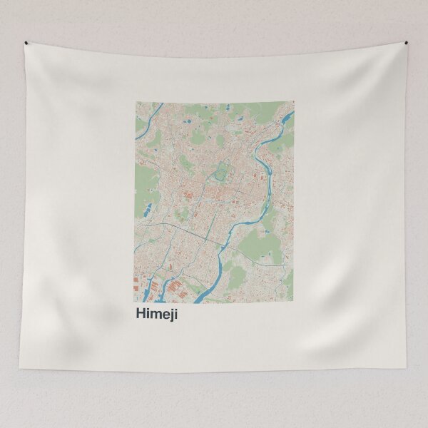 Item preview, Himeji Minimalistic Map Art designed and sold by MapsNerd.