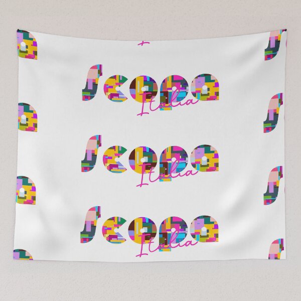 Item preview, Scopa, Vercelli, Italy, Italia, colorful typography design for travellers designed and sold by Wanderful-roads.