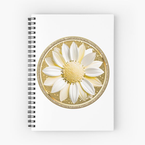 Item preview, Luxury Gold Dahlia Glitter Sparkle Floral Circle designed and sold by MinimalAurashop.