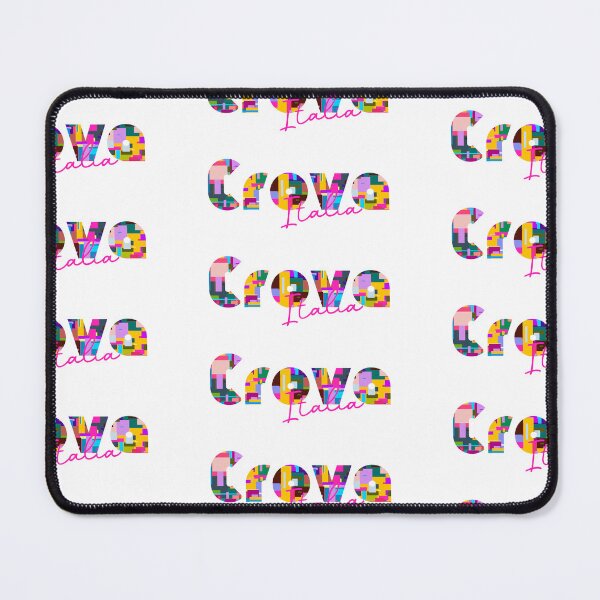 Item preview, Crova, Vercelli, Italy, Italia, colorful typography design for travellers designed and sold by Wanderful-roads.