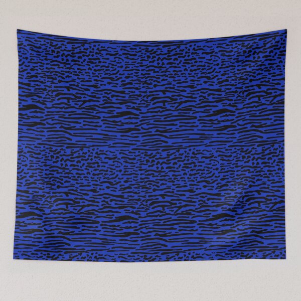 Item preview, Electric Blue & Black Abstract designed and sold by wissal.studio.