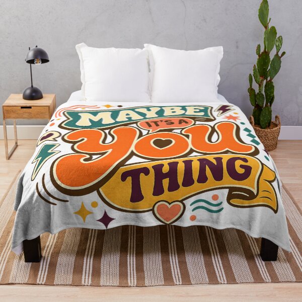 Item preview, Maybe It's a You Thing Funny Sarcastic Quote Retro Typography Art designed and sold by inkoutninja.