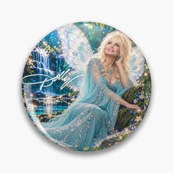 Item preview, Dolly Parton – Enchanted Butterfly Fairy | Diamond Sparkle Fantasy Art designed and sold by LuluLeb.