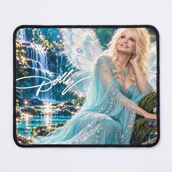 Item preview, Dolly Parton – Enchanted Butterfly Fairy | Diamond Sparkle Fantasy Art designed and sold by LuluLeb.
