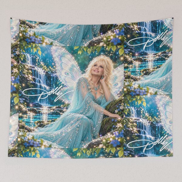 Item preview, Dolly Parton – Enchanted Butterfly Fairy | Diamond Sparkle Fantasy Art designed and sold by LuluLeb.