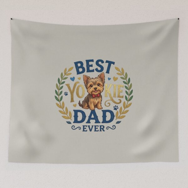 Item preview, Best Yorkie Dad Ever - Cute Yorkshire Terrier Dog Owner Gift designed and sold by Yorkie Magic Studio .