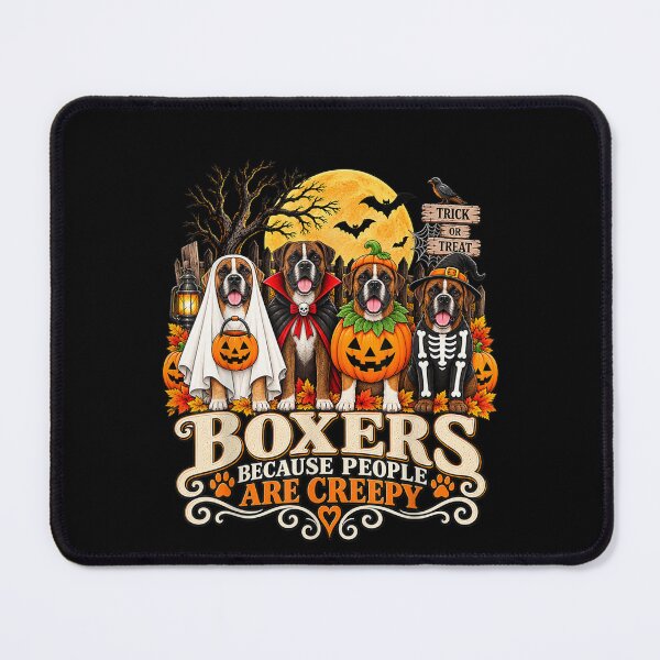 Item preview, Halloween Boxer Dogs in Four Spooky Costumes designed and sold by StanaLuis.