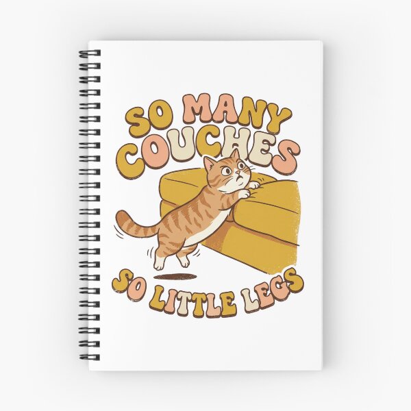 Item preview, So Many Couches So Little Legs Funny Cat 70s Retro Art designed and sold by Namphet.