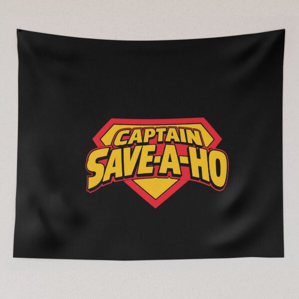 Item preview, Captain Save A Ho Superhero Logo Funny designed and sold by kosterbleack.